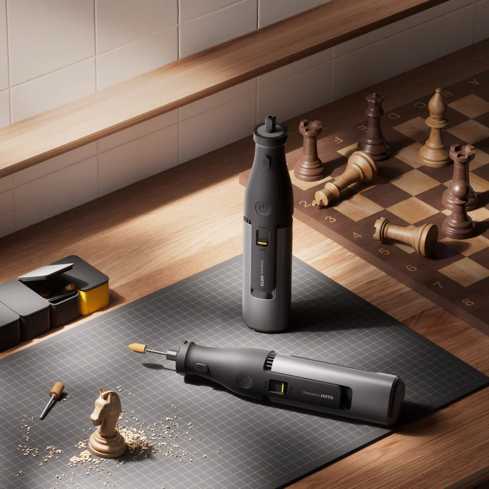 HOTO 12V Cordless Rotary Tool Kit Pro | Precision Multi-Purpose Rotary Tool with Variable Speed | Rechargeable & Compact | For DIY, Crafting, Engraving, Polishing & Repairs (HFE0018GL / QWLDM002) - Image 9