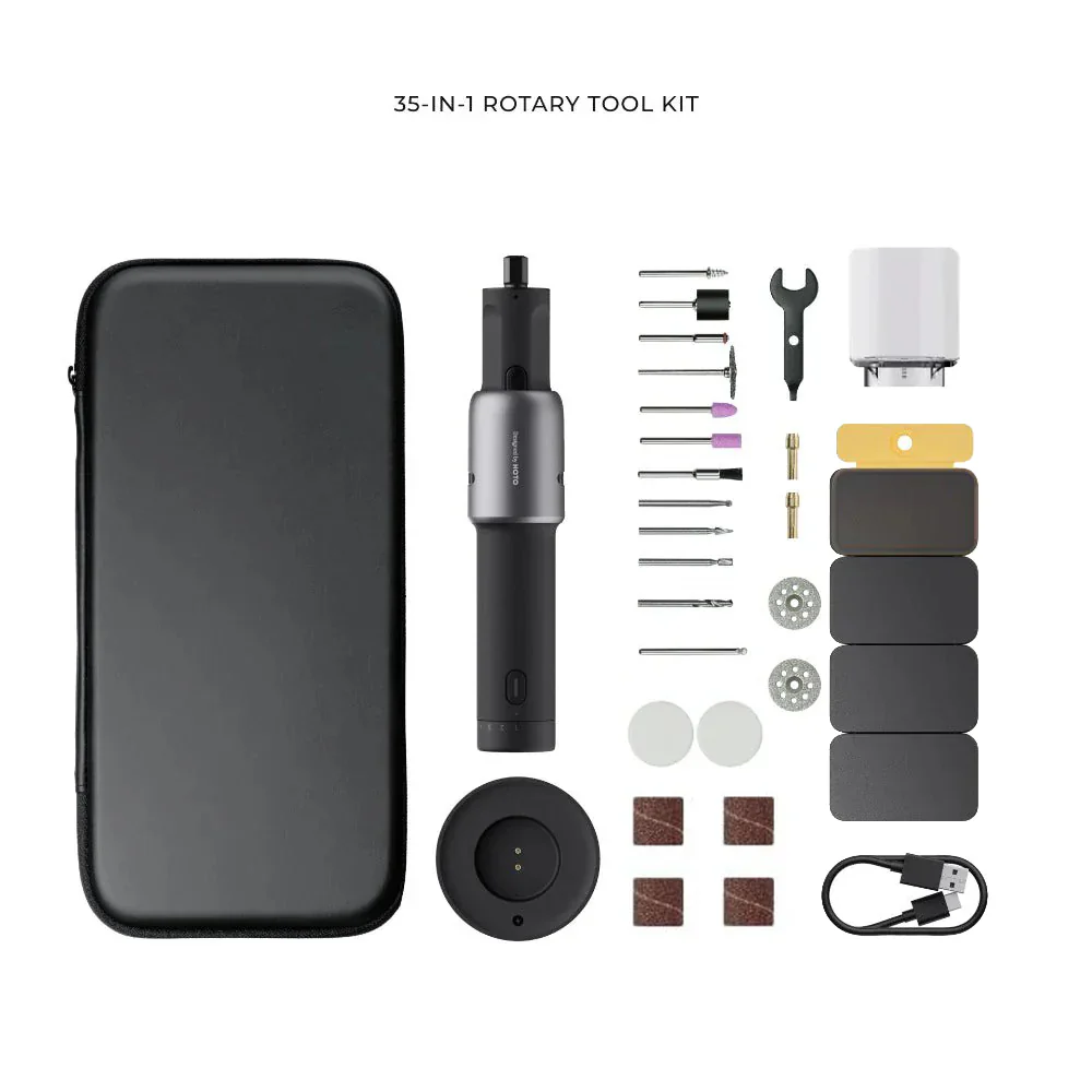 HOTO 4V 35-in-1 Cordless Rotary Tool Kit | Compact Precision Multi-Tool | Rechargeable, Lightweight & Portable | For DIY, Crafting, Engraving, Polishing & Repairs (HTE0022GL / QWLDM001) - Image 4