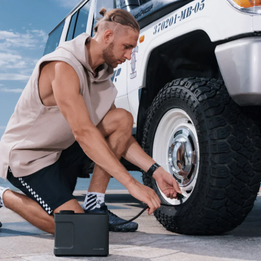 HOTO Air Pump Master – Cordless & 12 V Rechargeable Tire & Inflatable Pump, Up to 150 PSI/350 L min, 9 Smart Modes for Car, Bike, Kayak & Home Use(HOE0007GL / QWCQB002) - Image 7