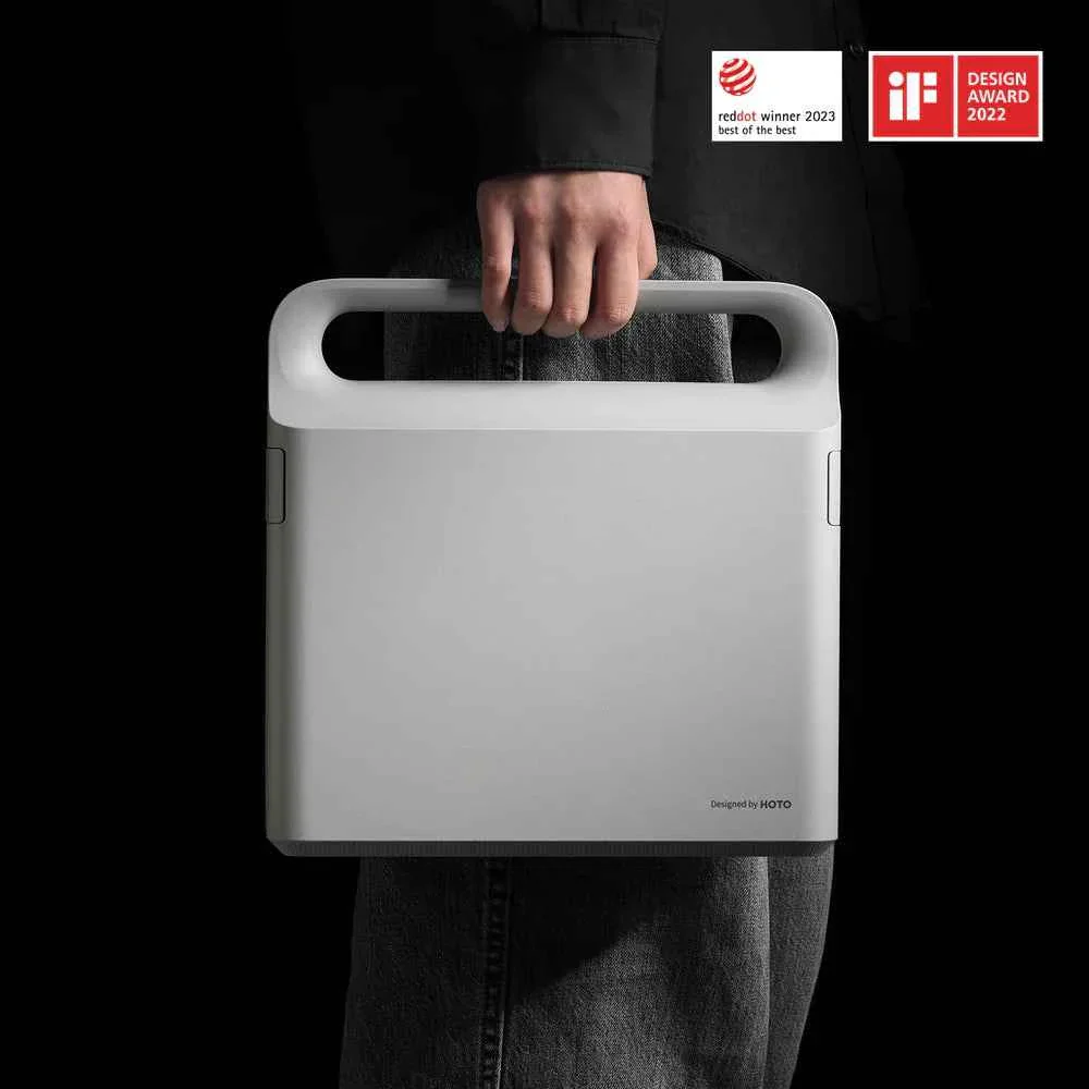 HOTO Brushless Drill Tool Kit, 12V Cordless Power Drill Tool Kit with LED Display, Includes Drill/10 Bits & 8 Drill Bits/Tape Measure/Plier/Spanner/Hammer/Screwdriver, Hidden Buckle Design(HTE0020EU / QWDZGJ001) - Image 5