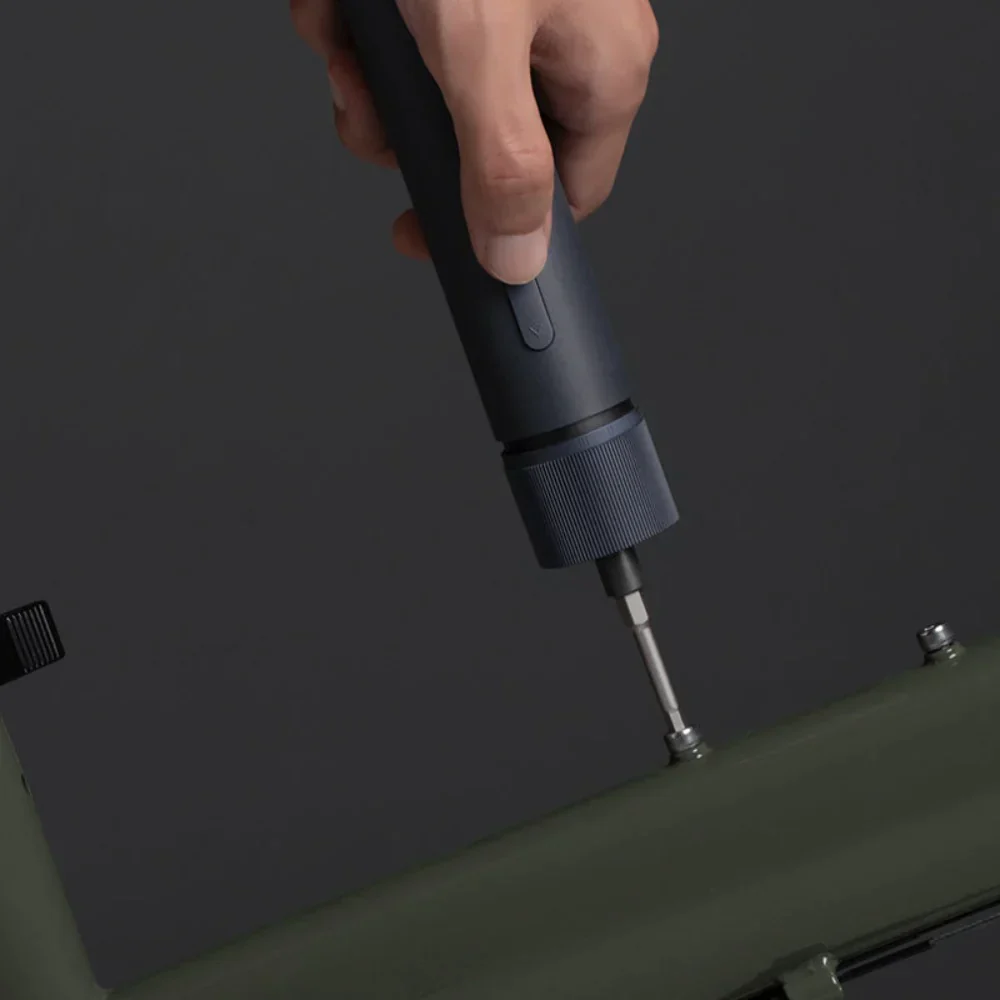 HOTO Electric Screwdriver Kit, 3.6V Cordless Screwdriver Set, Upgraded Capacity, Magnetic Case Lid, Mechanical Knob, 25 S2-steel Bits, 1500 mAh 800 Times, Manual & Electric, USB-C Charging, LED Light(HTE0028IE / QWLSD011) - Image 4