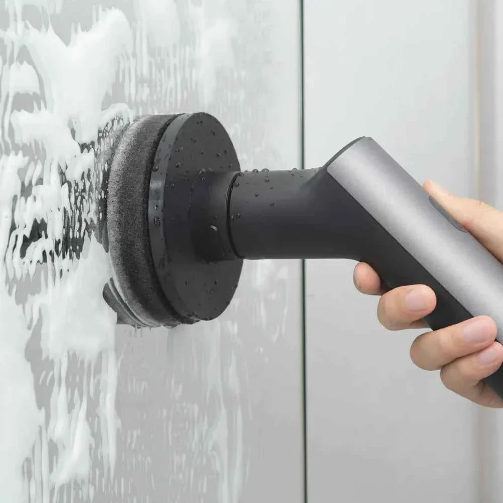 HOTO Electric Spin Scrubber – Cordless Long-Handle Cleaning Brush with 6 Replaceable Heads, IPX7 Waterproof, Up to 110 Min Runtime, for Bathroom, Floor, Tile & Kitchen(HFE0003GL / QWQJS001) - Image 6