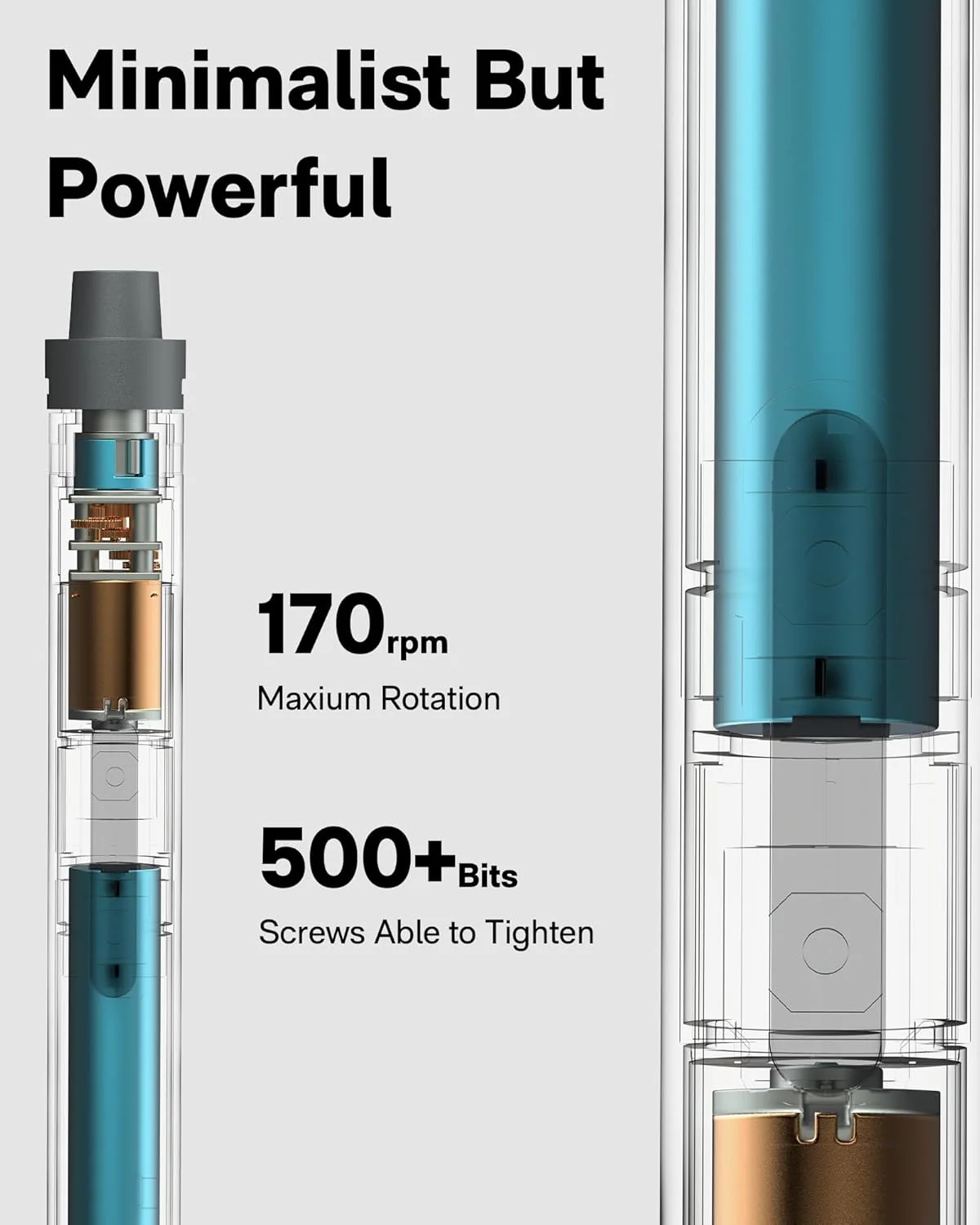 HOTO Precision Screwdriver ADV Set | 48-in-1 Magnetic Bits, Aluminum Alloy Body, Rotating Cap | Professional Repair Tool Kit for Mobile, Laptop, Watches & Electronics(HFE0013GL / QWLSA001) - Image 3