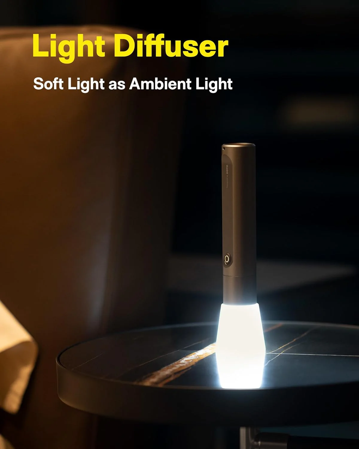 HOTO Rechargeable LED Flashlight 300 Lumens | USB-C Rechargeable, IP55 Waterproof & Dustproof Outdoor Torch – Camping, Emergency & Everyday Carry ( HTE0023GL/QWSDT003) - Image 3