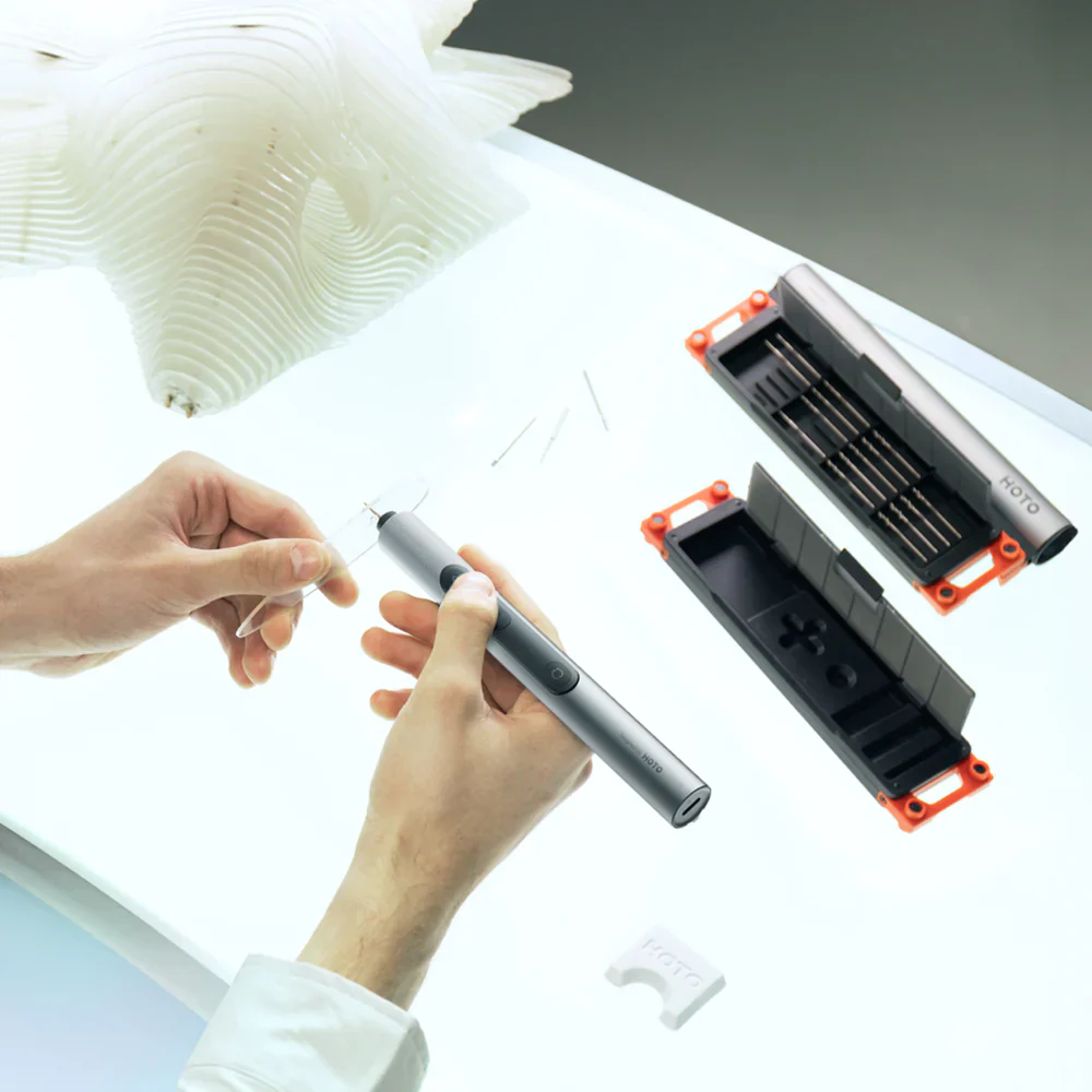 HOTO SnapBLOQ™ Electric Mini Drill Set (D-A03) – 5-Speed Precision Rotary Tool, USB-C Rechargeable, Lightweight & Portable Drill Kit for DIY, Crafts & Repairs(HFE0023GL /QWDZA001) - Image 5