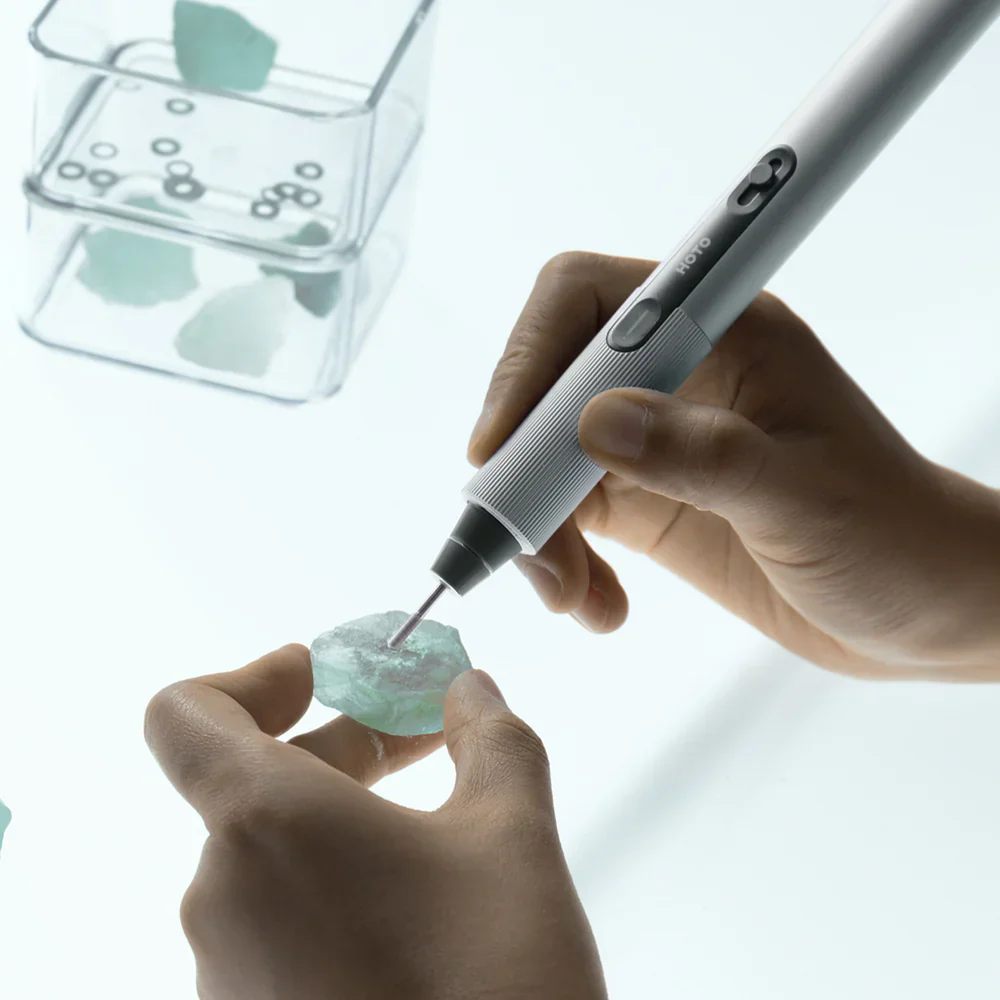 HOTO SNAPBLOQ™ R-A04 Mini Cordless Rotary Tool Kit | Brushless Motor 15,000–22,000 RPM | 38-Piece DIY Accessory Set for Engraving, Sanding, Polishing & Drilling (HFE0022GL / QWDMA001) - Image 5